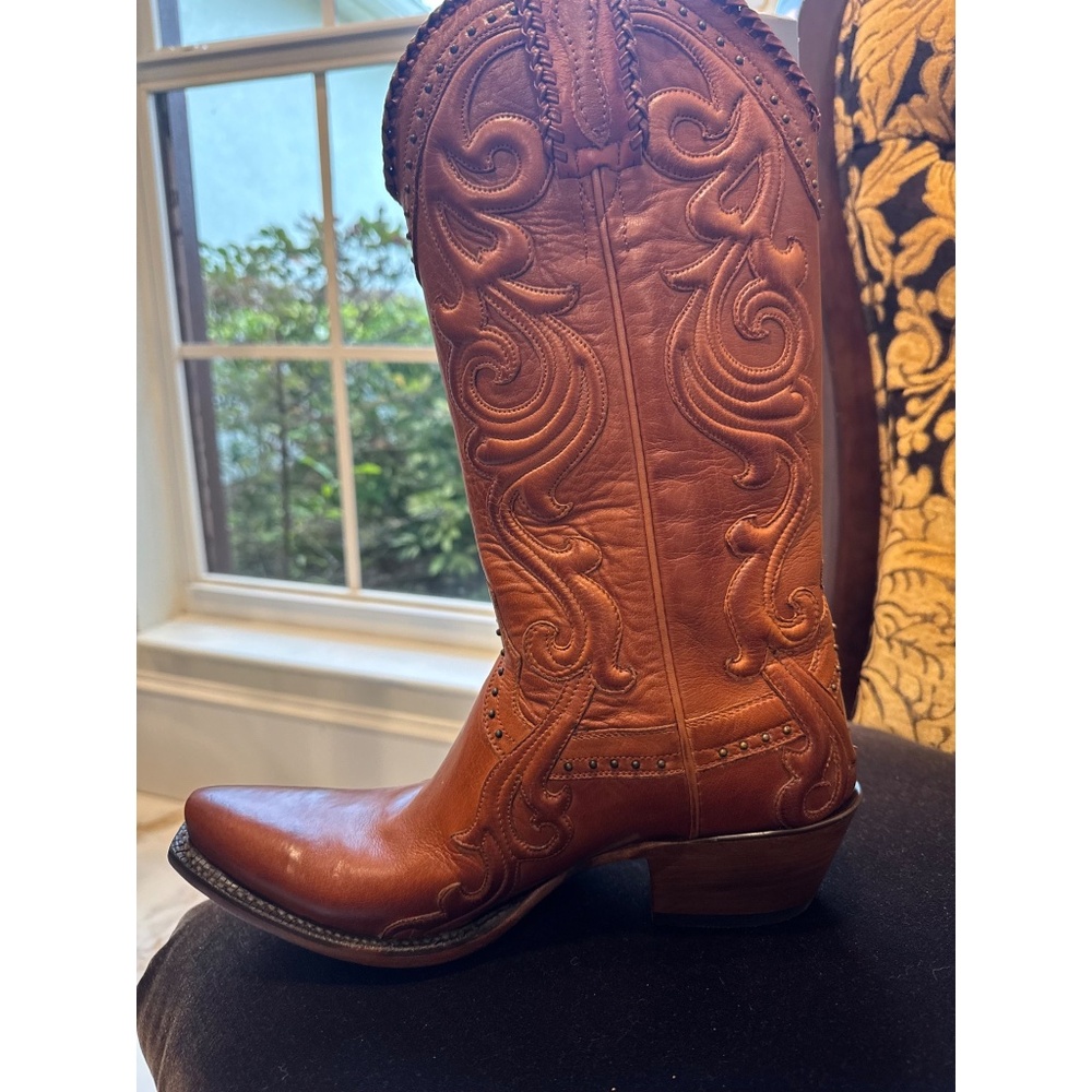 Authentic Lucchese Bootmaker women’s cowboy boots — brand new, NEVER WORN, with - Picture 5 of 6